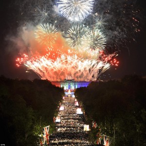 One of the Jubilee fireworks