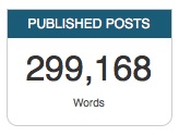 so close to 300,000 words