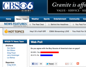 CBS6 poll re boy scouts of america