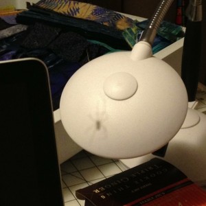 USS Enterprise with shadow of evil