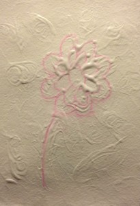 Gesso over water-soluable kids marker